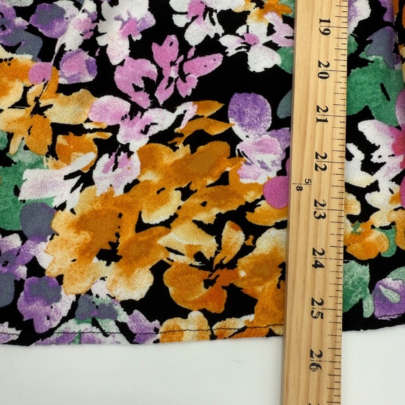 Terra Sky Top Women 2X Multicolor Long Sleeve Floral Off The Shoulder Colorful - Picture 9 of 10